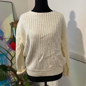 ASOS white knit sweater Size 4
